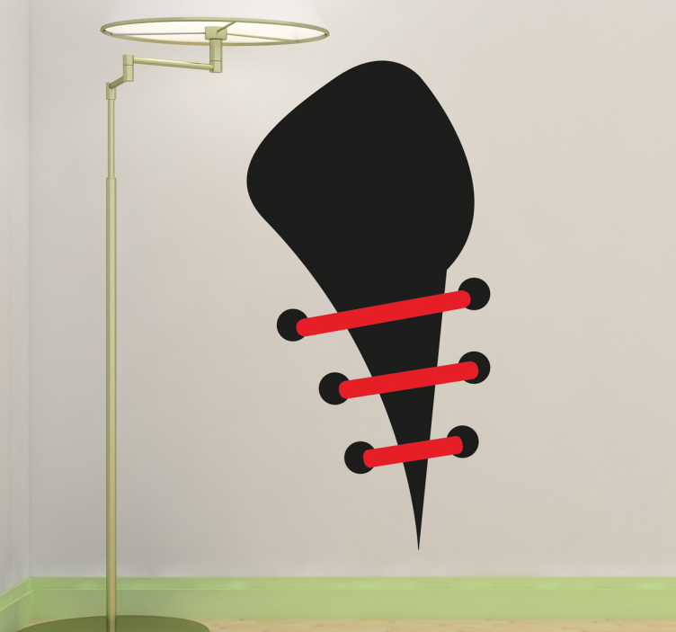 Vinilo decorativo síntesis zapatilla - TenVinilo