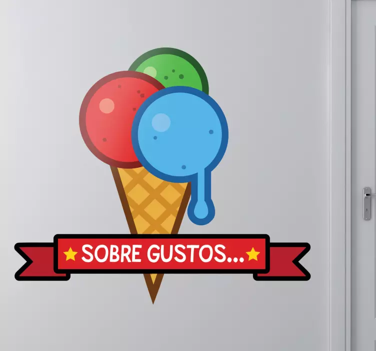 Vinilo decorativo sobre gustos - TenVinilo