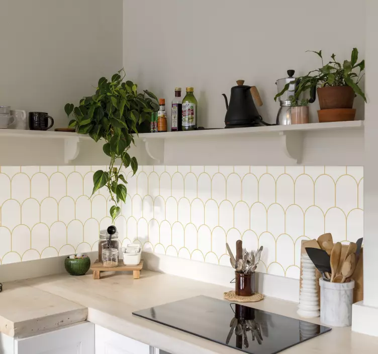 Vinilo para mueble trama Arcos patronales - TenVinilo