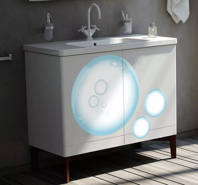 Vinilo decorativo trío burbujas - TenVinilo