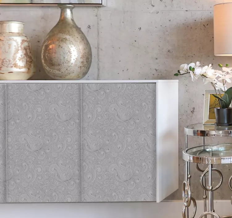 Vinilo elegante patrón monocromático - TenVinilo