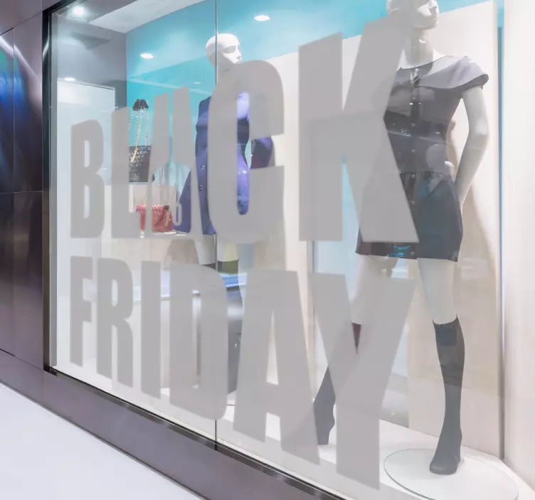 Vinilo escaparate Black Friday - TenVinilo