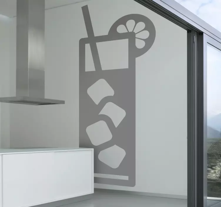 Vinilo icono bebida refresco - TenVinilo