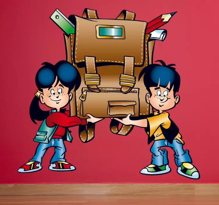 Vinilo infantil de vuelta al cole - TenVinilo