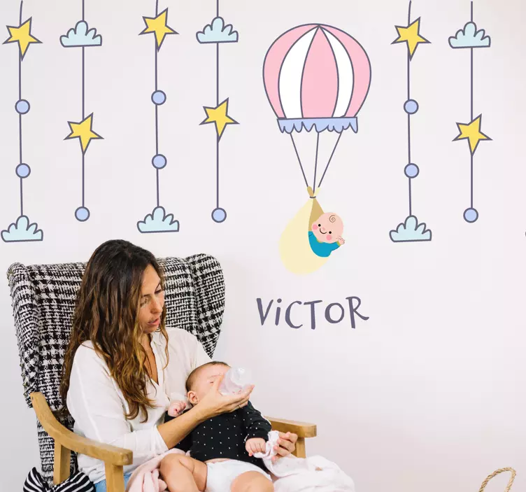 Vinilo infantil en globo - TenVinilo