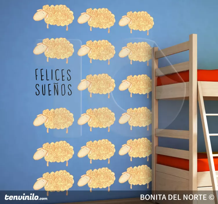 Vinilo infantil felices sueños - TenVinilo