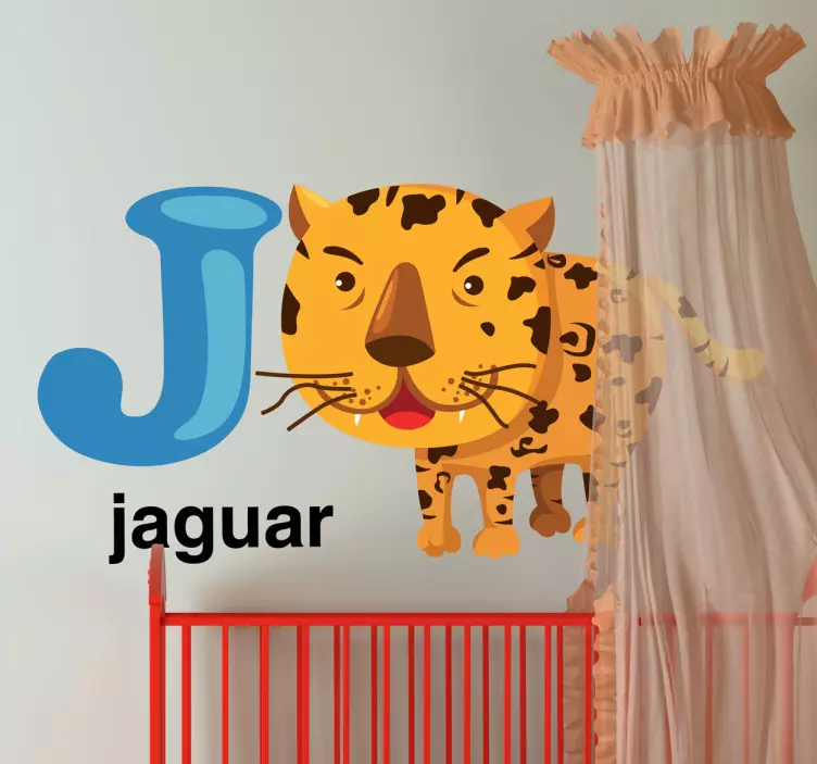 Vinilo infantil letra J - TenVinilo