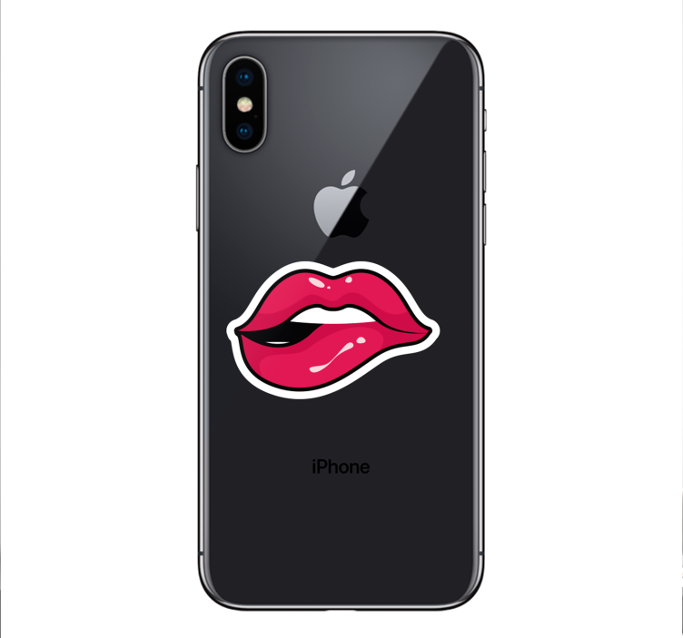 Vinilo Labios para iphone - TenVinilo