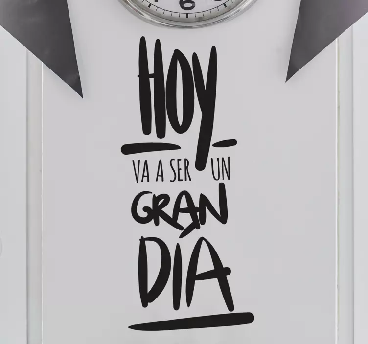 Vinilo lettering hoy puede ser un gran día - TenVinilo
