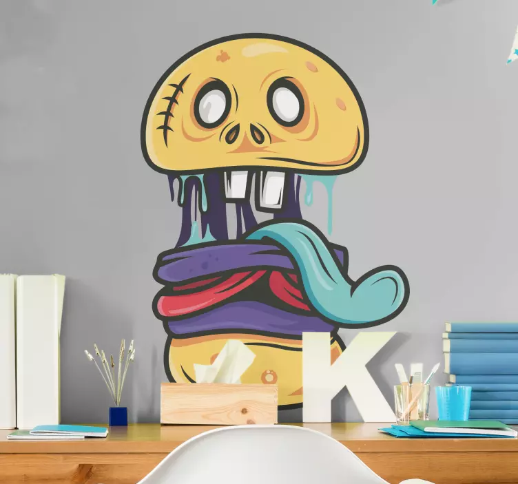 Vinilo monstruo monstruo de caricaturas travieso - TenVinilo