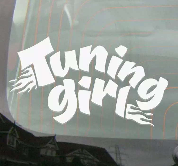 Vinilo motor tuning girl - TenVinilo