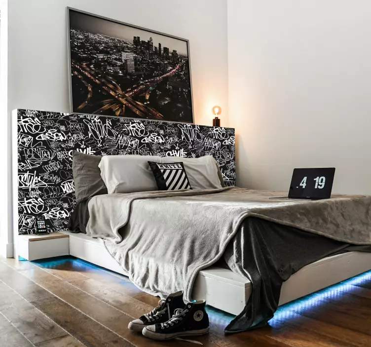 Vinilo para mueble Patrón de graffiti callejero - TenVinilo