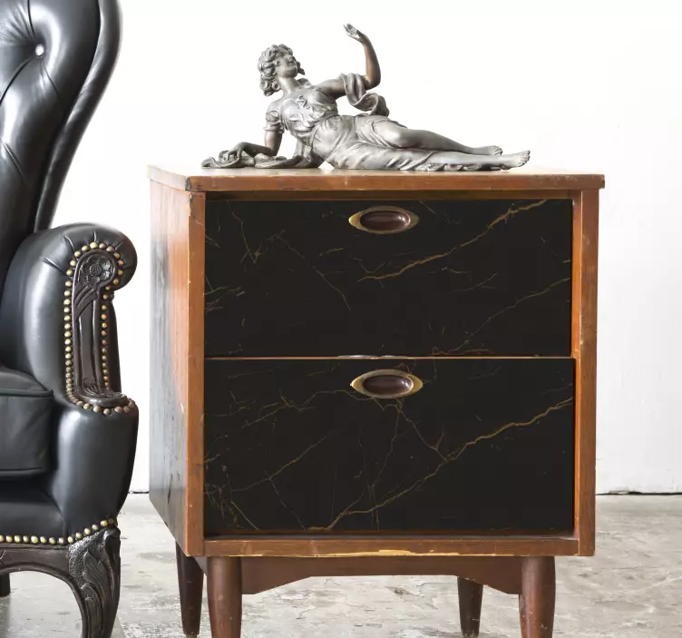 Vinilo para muebles textura de mármol marrón - TenVinilo