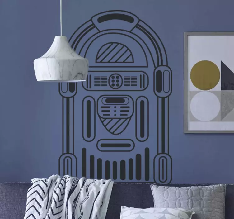 Vinilo música rock de máquina antigua - TenVinilo