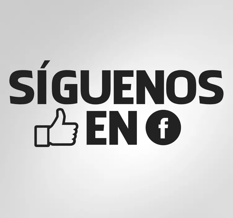 Vinilo negocios síguenos facebook - TenVinilo