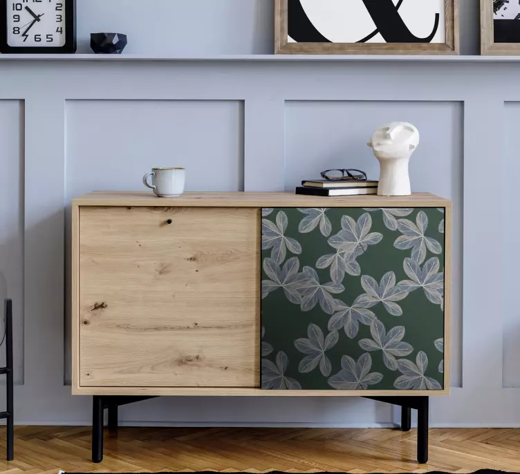 Vinilo ornamental hoja botánica - TenVinilo