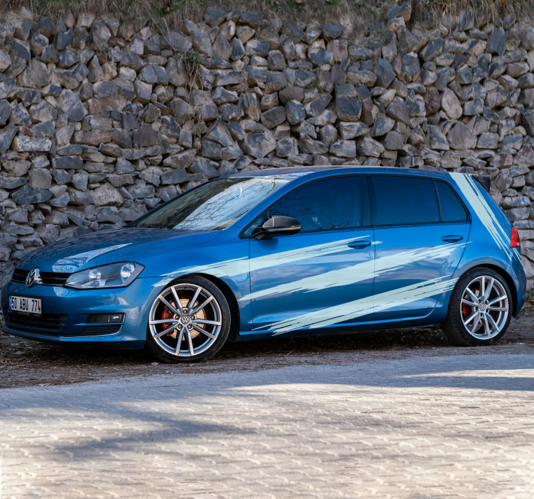 Pegatina para coche conjunto de diseño de pincel - TenVinilo