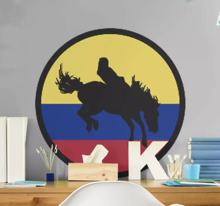 Pegatina para coche Montubio ecuador - TenVinilo