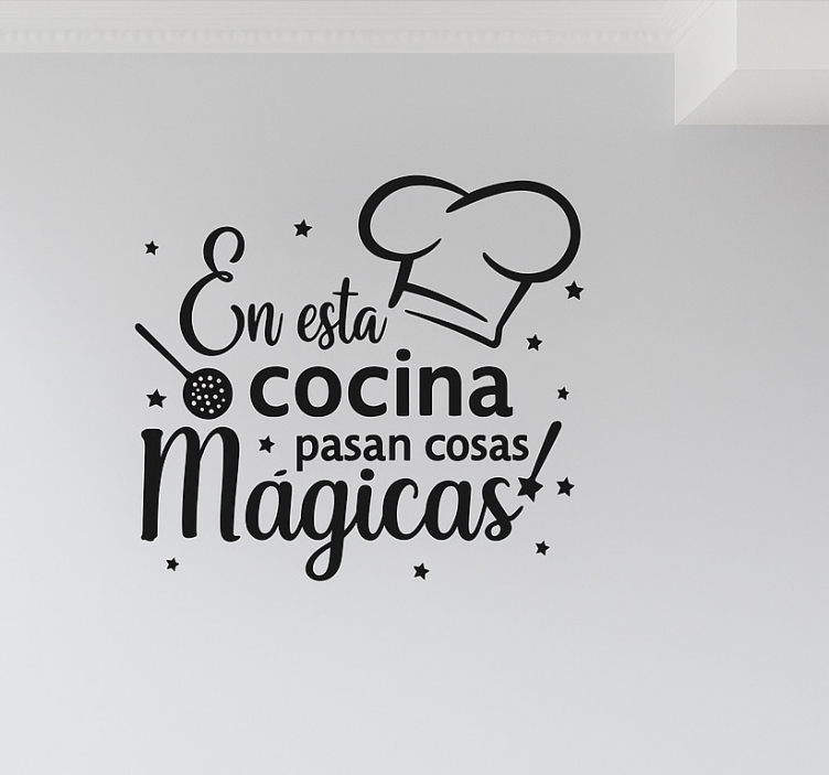 Vinilo para cocina en este recinto culinario encantado - TenVinilo