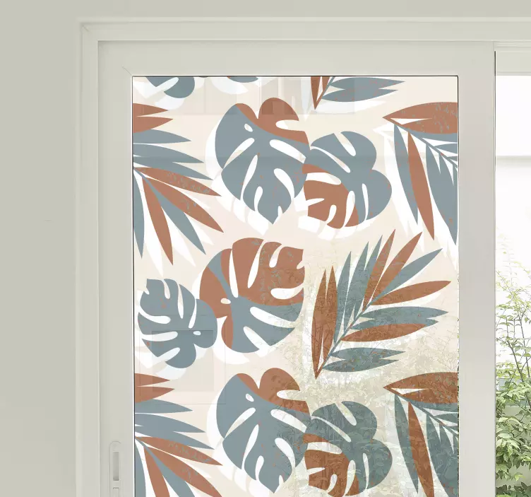 Vinilo para ventanas grandes plantas monstruo - TenVinilo