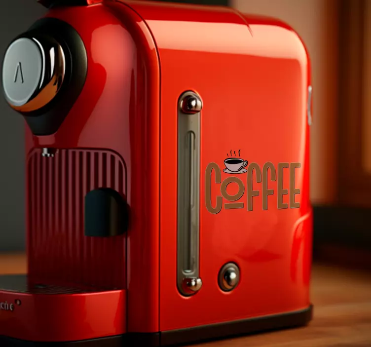 Vinilo para electrodoméstico café añejo - TenVinilo