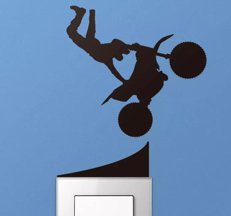 Vinilo interruptor de luz de motocross - TenVinilo