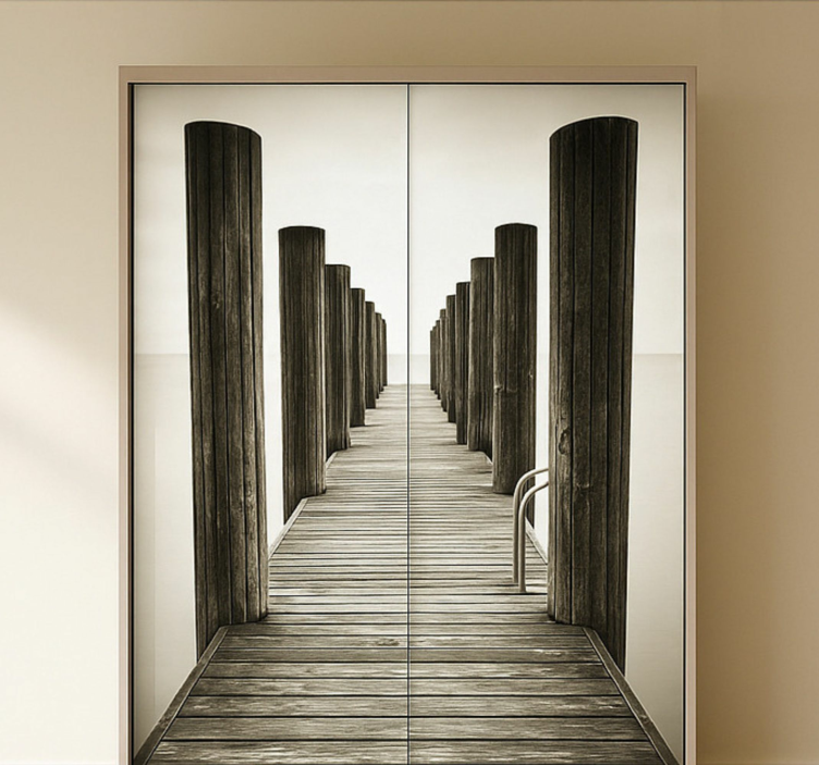 Vinilo para mueble cubierta de madera - TenVinilo