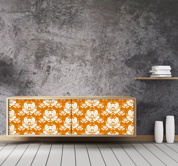 Vinilo decorativo de muebles de arte noruego - TenVinilo