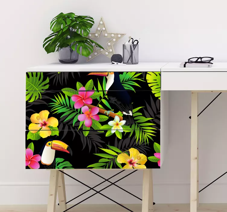 Vinilo para muebles plantas de la jungla - TenVinilo