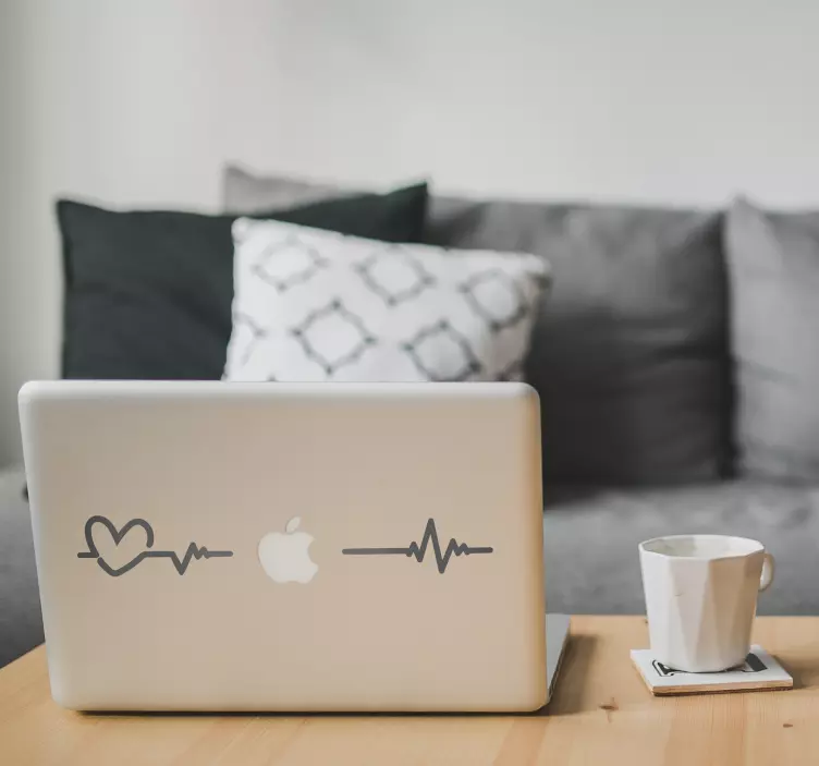 Vinilo para negocio Electrocardiograma - TenVinilo