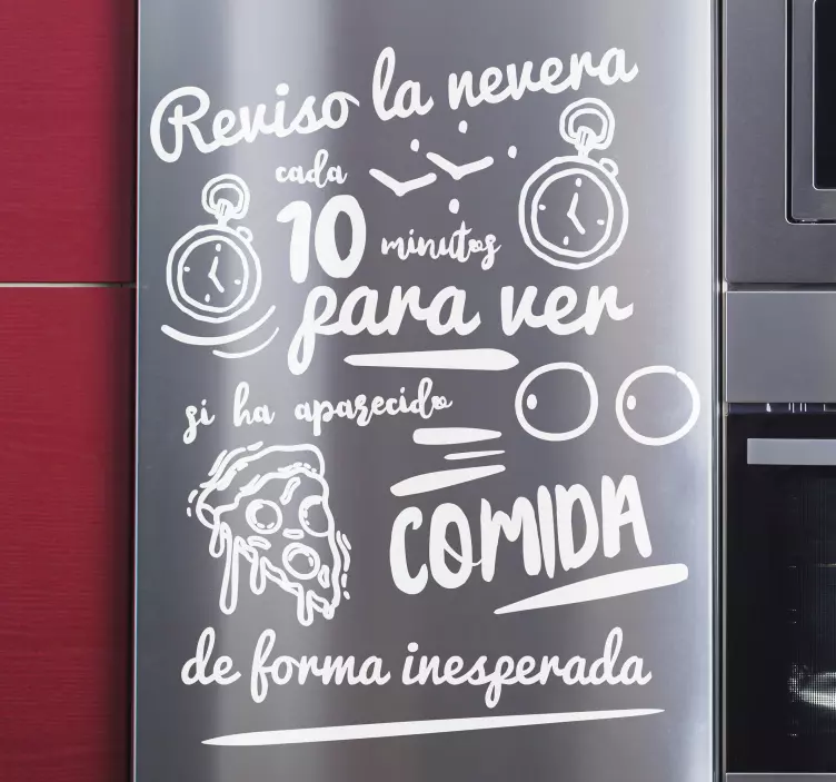 Vinilo para nevera reviso la nevera - TenVinilo