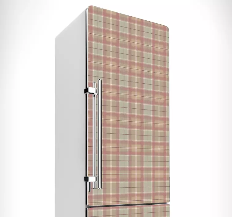 Vinilo para nevera textura tartán - TenVinilo