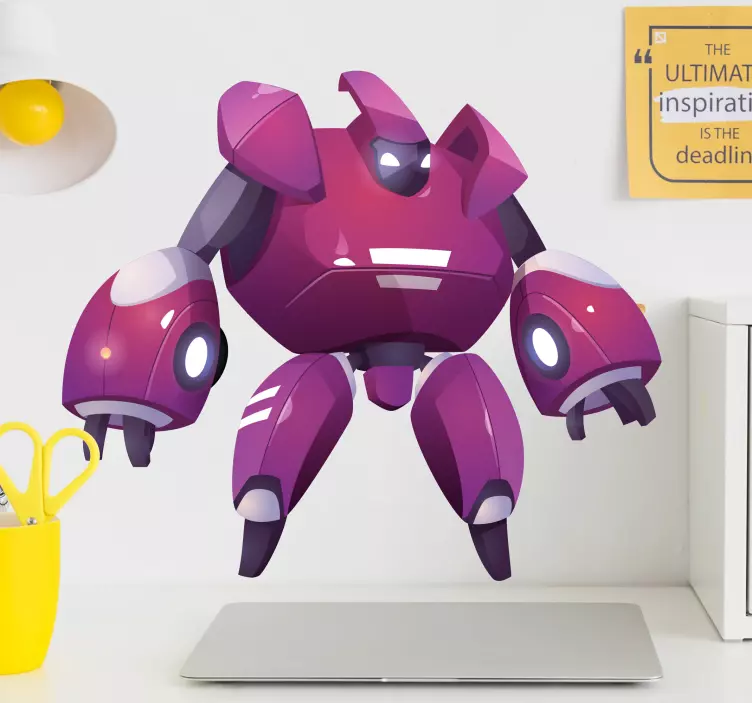 Vinilo infantil de dibujos con robot - TenVinilo