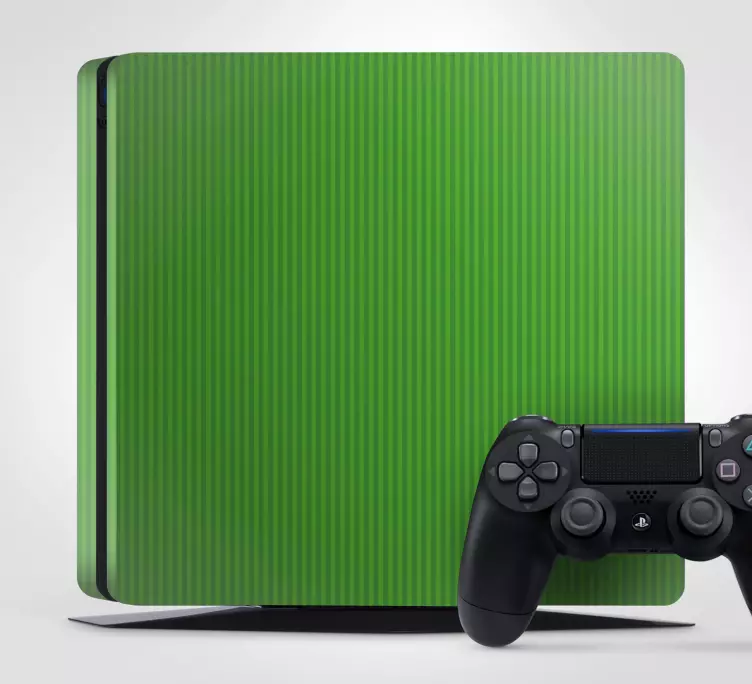 Vinilo PS4 Color verde claro con rayas - TenVinilo