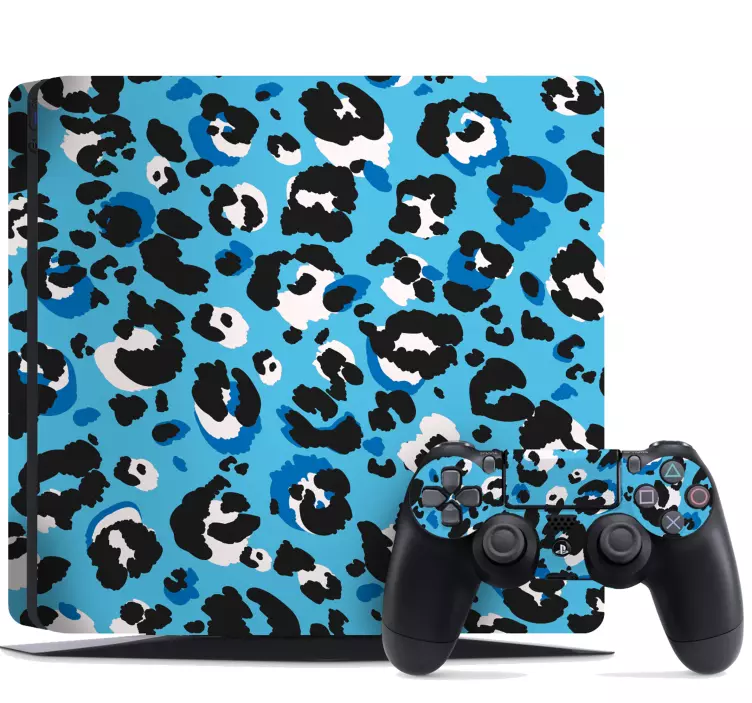 Vinilo PS4 Estampado animal azul - TenVinilo