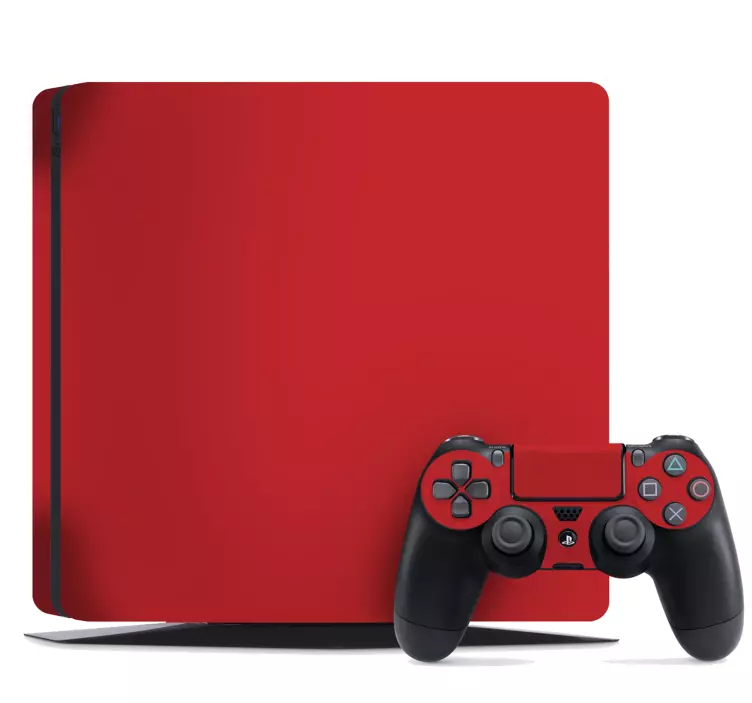 Vinilo PS4 Ps4 rojo sólido - TenVinilo