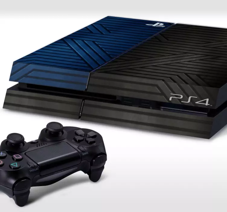 Vinilo para PS4 textura metálica - TenVinilo