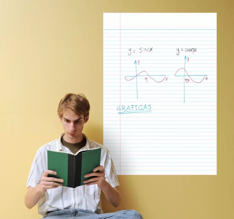 Vinilo pizarra vileda papel pautado - TenVinilo