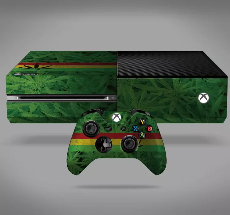 Vinilo xbox planta marihuana - TenVinilo