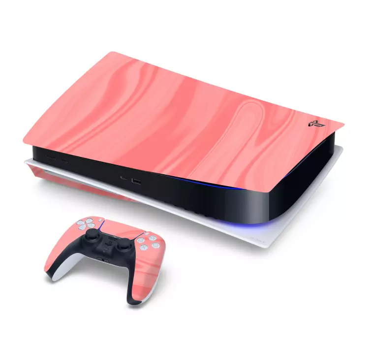 Skin PS5 de tonos rosados - TenVinilo