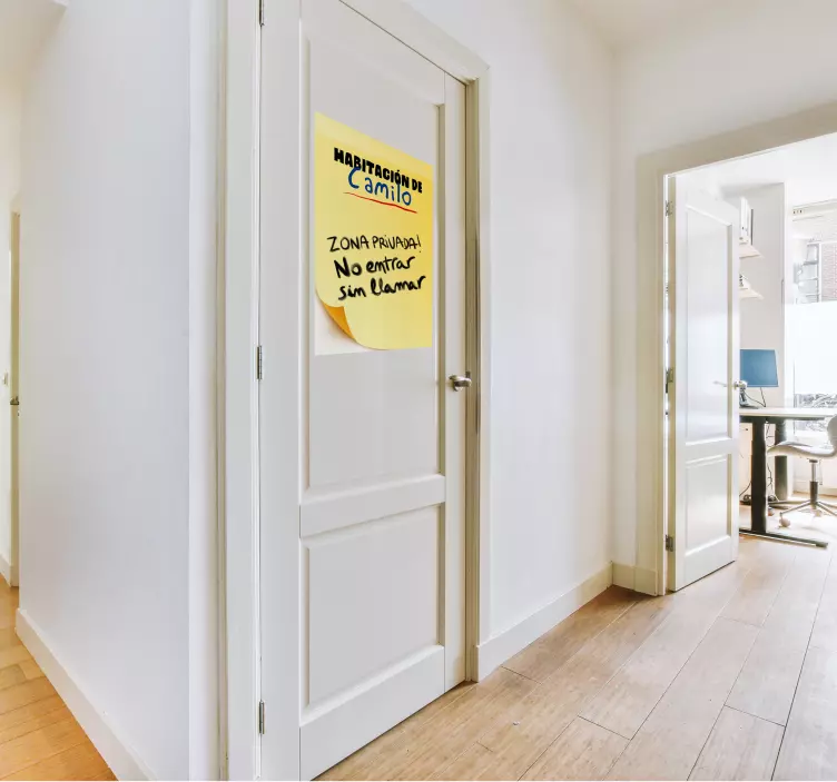 Vinilo para puerta post-it de la pizarraPost-it de la pizarra - TenVinilo