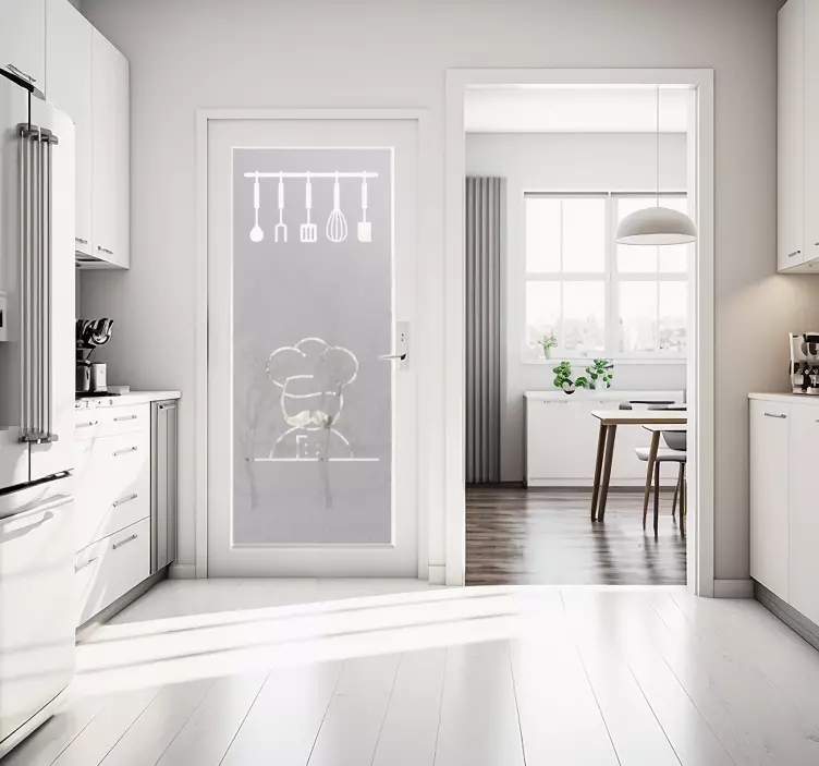 Vinilo para puerta de cubiertos de cocina - TenVinilo