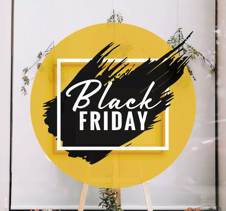Vinilo Black Friday viernes negro audaz - TenVinilo