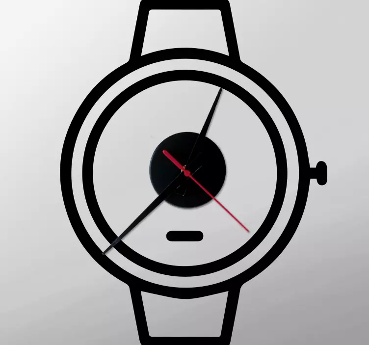 Vinilo reloj diseño minimalista elegante - TenVinilo