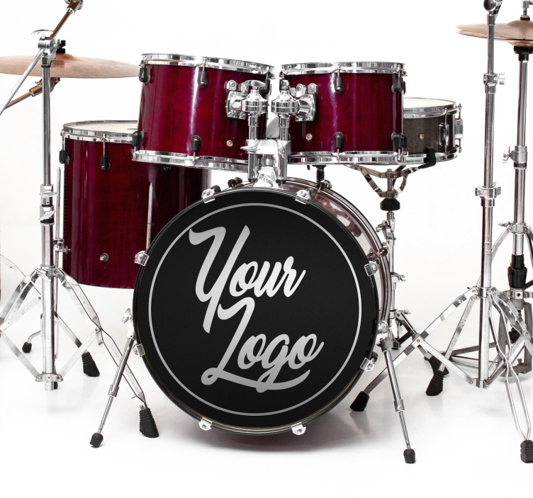 Vinilo rock parches de bombo personalizados - TenVinilo
