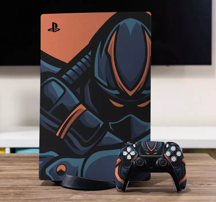 Vinilo tema guerrero ninja - TenVinilo