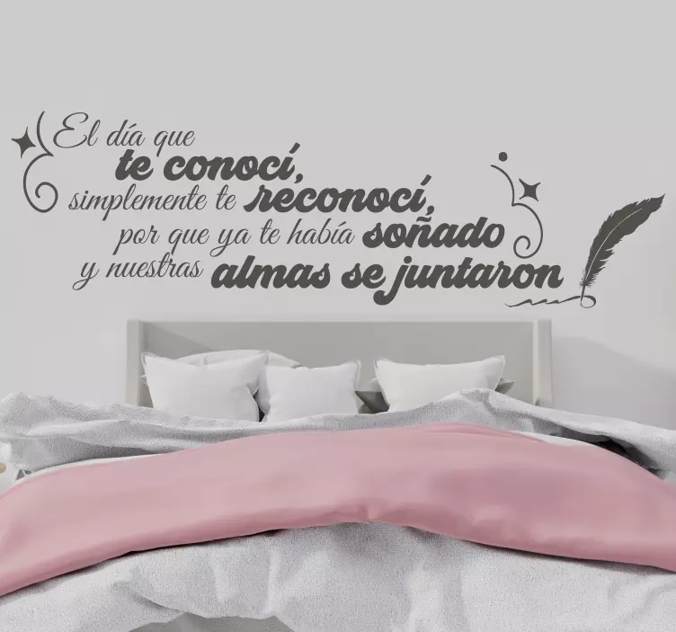 Vinilo para pared de texto de almas  - TenVinilo