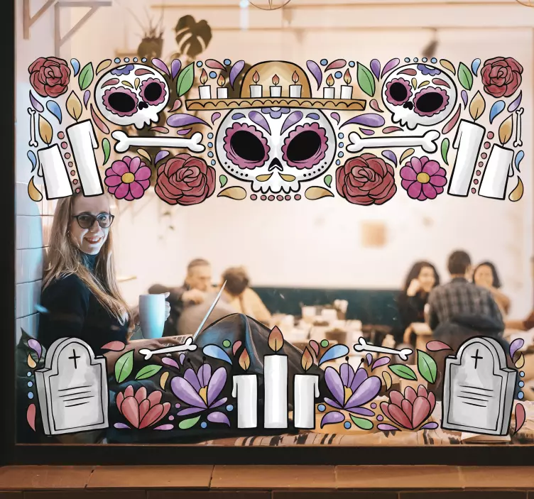 Vinilo para ventana de Halloween - TenVinilo