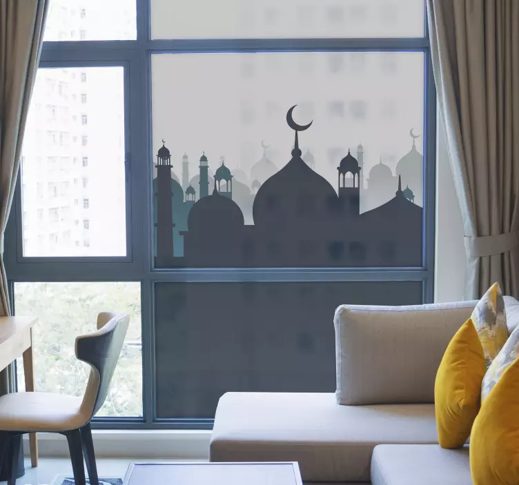 Vinilo ventana ornamental árabe - TenVinilo