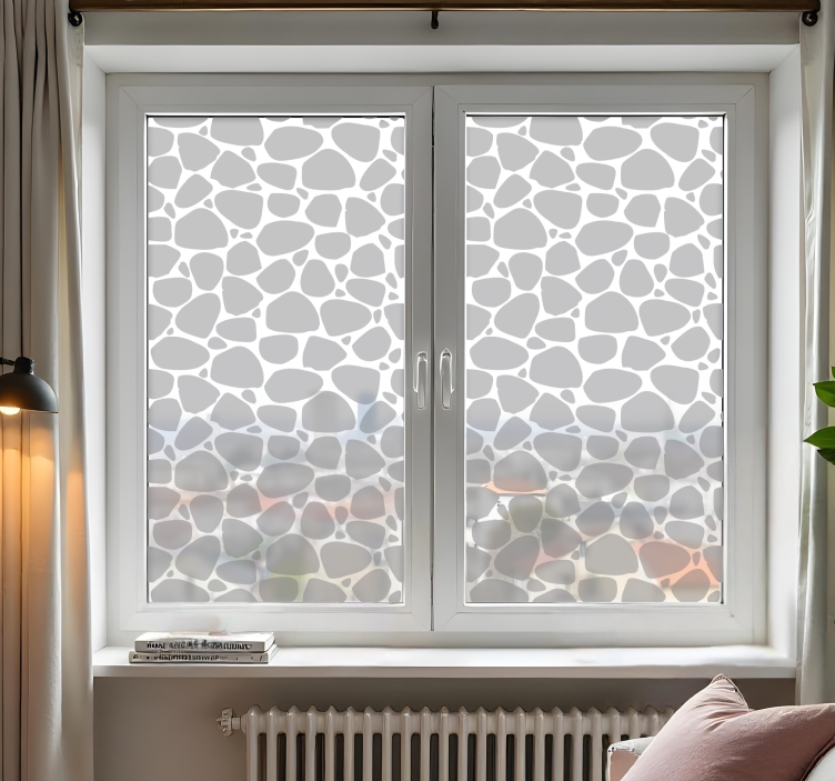 Vinilo para cristales siluetas de piedras - TenVinilo